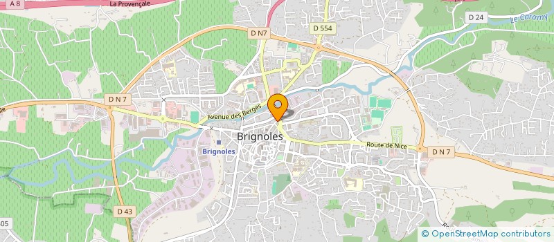 localisation de l'entreprise SABA  BRIGNOLES