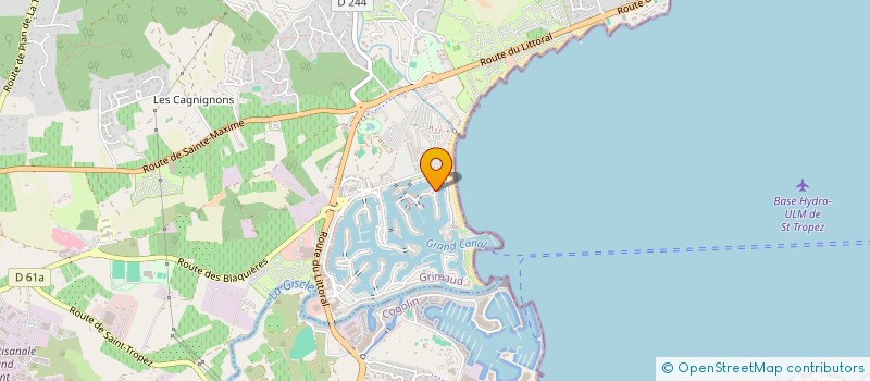 localisation de l'entreprise SABA à GRIMAUD