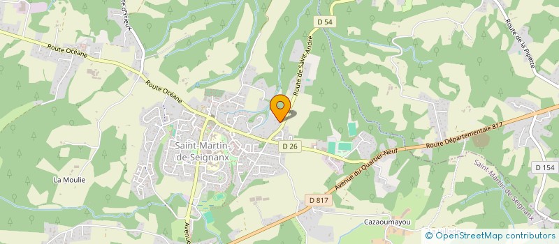 localisation de l'entreprise SABA  SAINT-MARTIN-DE-SEIGNANX