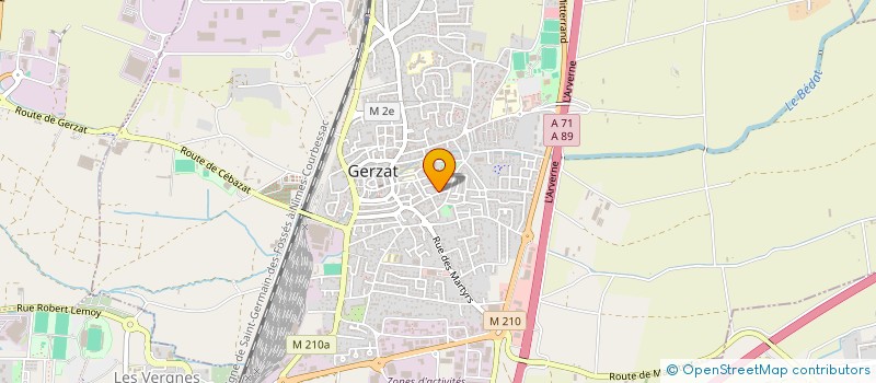 localisation de l'entreprise SABA  GERZAT