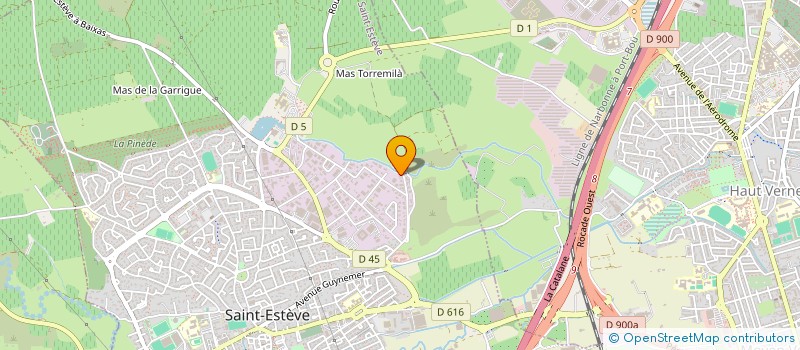 localisation de l'entreprise SABAB ETUDES SARL  SAINT-ESTEVE