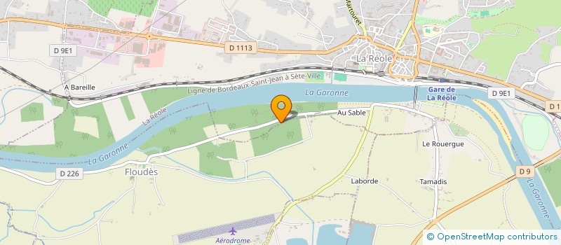 localisation de l'entreprise SABACA  LA REOLE