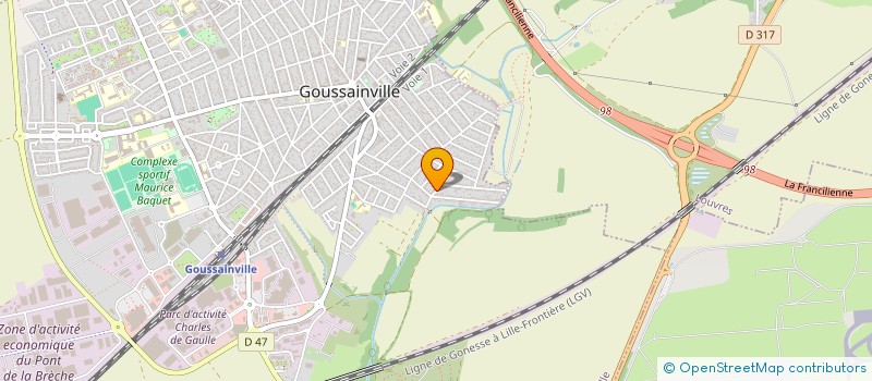 localisation de l'entreprise SABADO BATIMENT à GOUSSAINVILLE