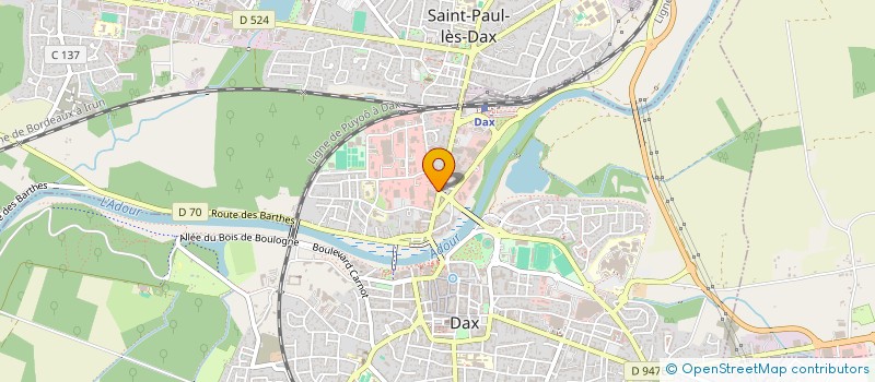 localisation de l'entreprise SABAEL  DAX