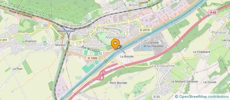 localisation de l'entreprise SABAGO  MONTMELIAN