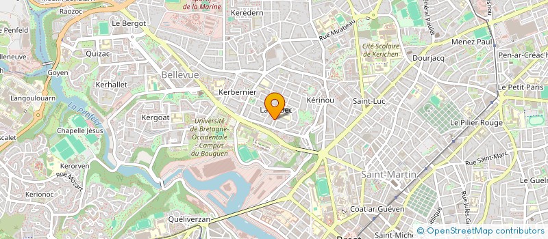 localisation de l'entreprise SABAI GYM à BREST
