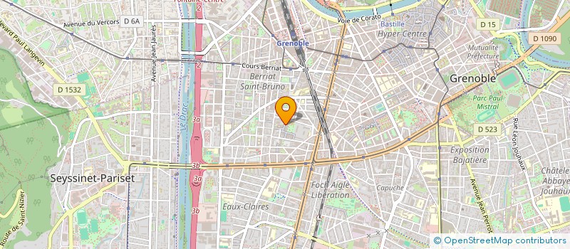 localisation de l'entreprise SABAI MASSAGE à GRENOBLE