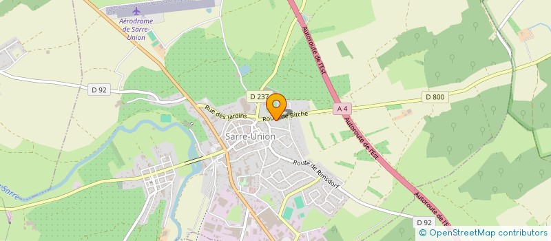 localisation de l'entreprise SABAKA  SARRE-UNION