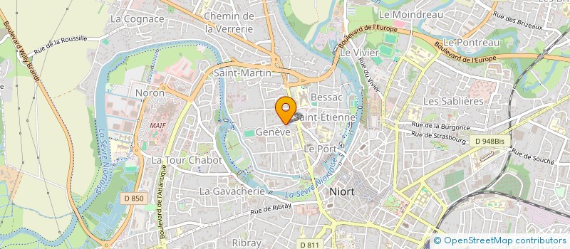localisation de l'entreprise SABALIJEN à NIORT