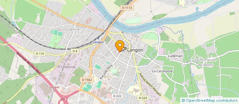 localisation de l'entreprise SABAMA  LANGON