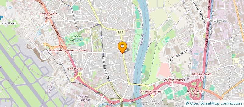 localisation de l'entreprise SABANAIL à BLAGNAC