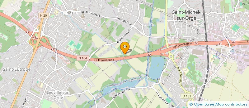 localisation de l'entreprise SABANNE à LONGPONT-SUR-ORGE
