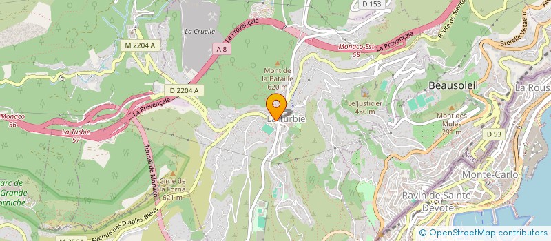 localisation de l'entreprise SABANOOR à LA TURBIE