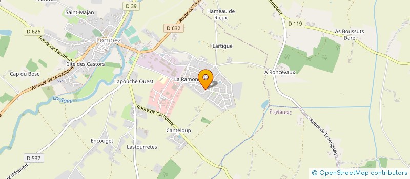 localisation de l'entreprise SABAROCK  LOMBEZ