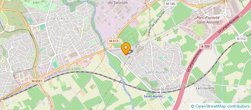 localisation de l'entreprise SABARRES  SAINT-AUNES