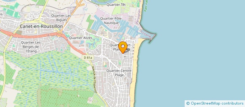 localisation de l'entreprise SABAS à CANET-EN-ROUSSILLON
