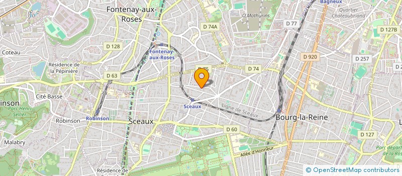 localisation de l'entreprise SABATI à SCEAUX