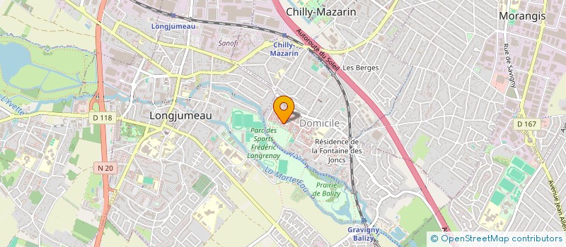 localisation de l'entreprise SABATI SYLLA  CHILLY-MAZARIN