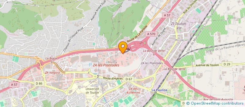 localisation de l'entreprise SABATIER à LA GARDE