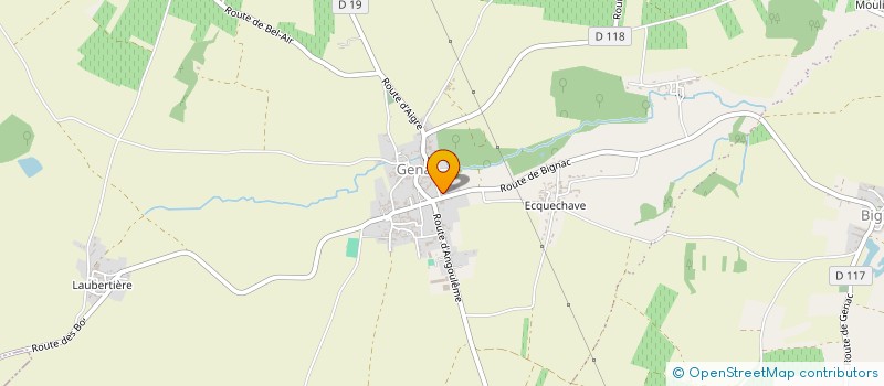 localisation de l'entreprise SABATIER à GENAC-BIGNAC