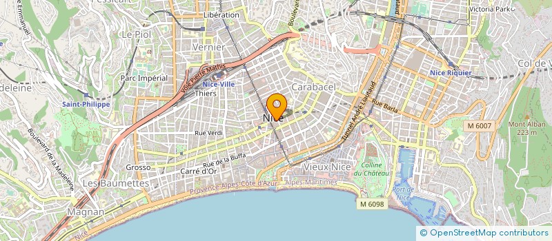 localisation de l'entreprise SABATIER & ASSOCIES à NICE