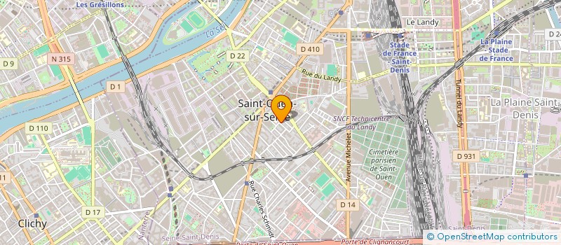 localisation de l'entreprise SABATIER DECOR MODERNE à SAINT-OUEN-SUR-SEINE