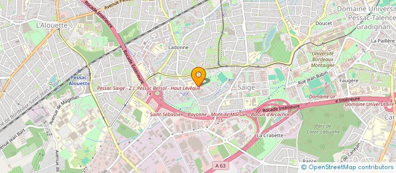 localisation de l'entreprise SABATIER PARTICIPATIONS  PESSAC