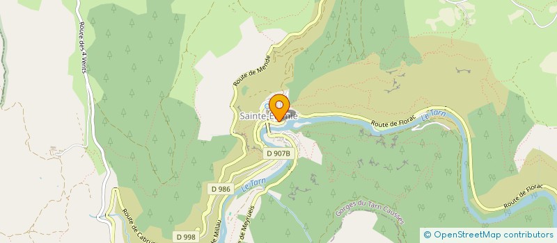 localisation de l'entreprise SABATINI  GORGES DU TARN CAUSSES