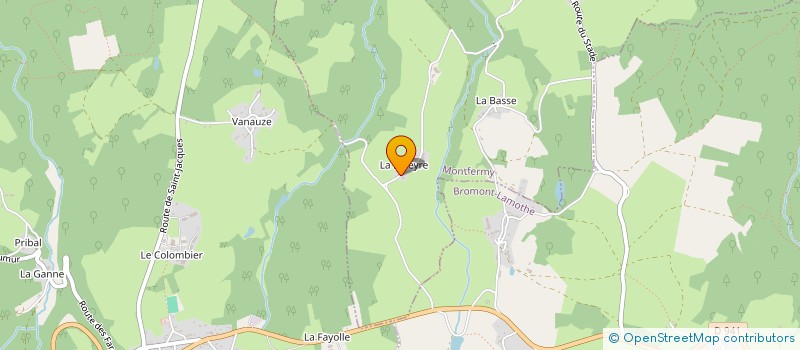 localisation de l'entreprise SABATTERY PAYSAGE  MONTFERMY