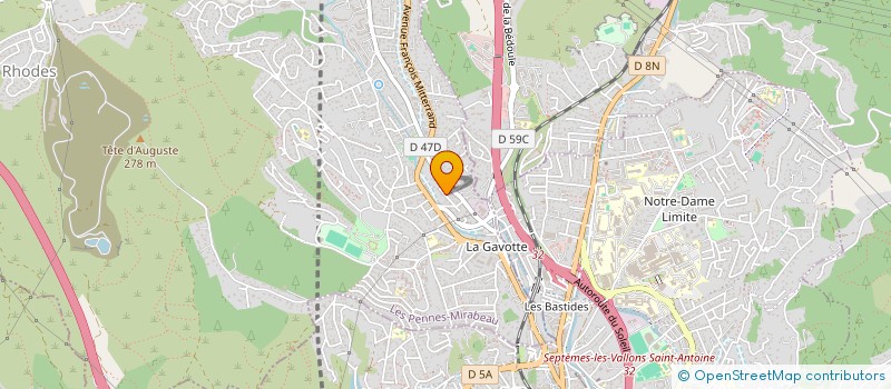 localisation de l'entreprise SABATY à LES PENNES-MIRABEAU