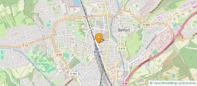 localisation de l'entreprise SABAWOON à BELFORT