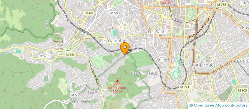 localisation de l'entreprise SABBA  CHAMALIERES