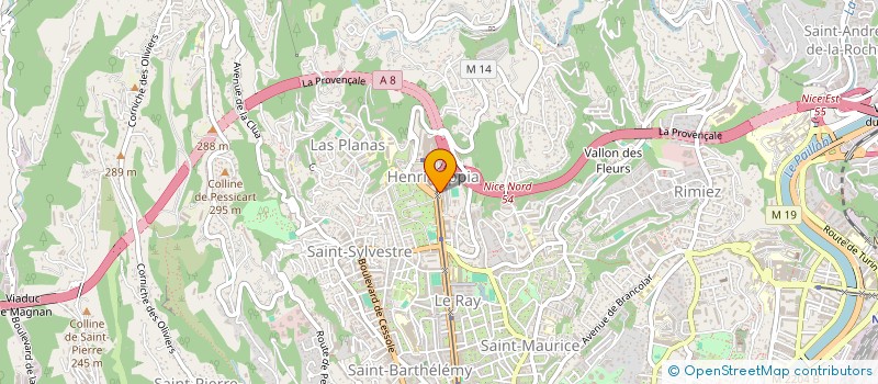 localisation de l'entreprise SABBAT à NICE