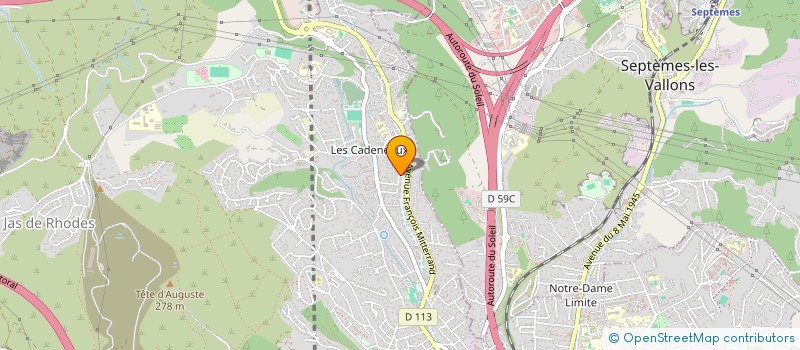 localisation de l'entreprise SABCAD  LES PENNES-MIRABEAU