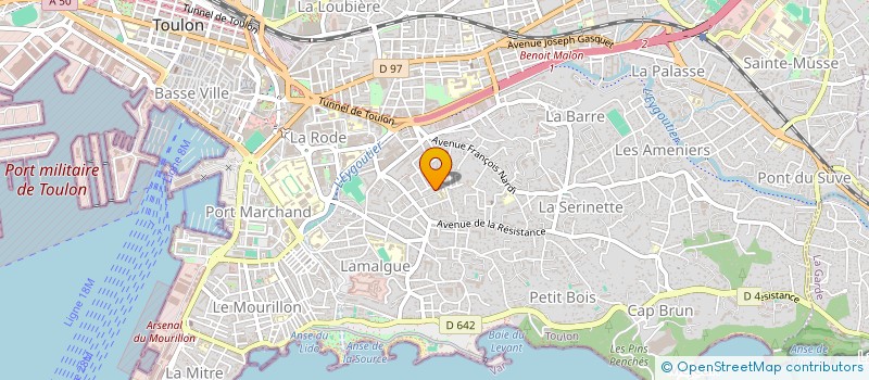 localisation de l'entreprise SABCOLOR à TOULON
