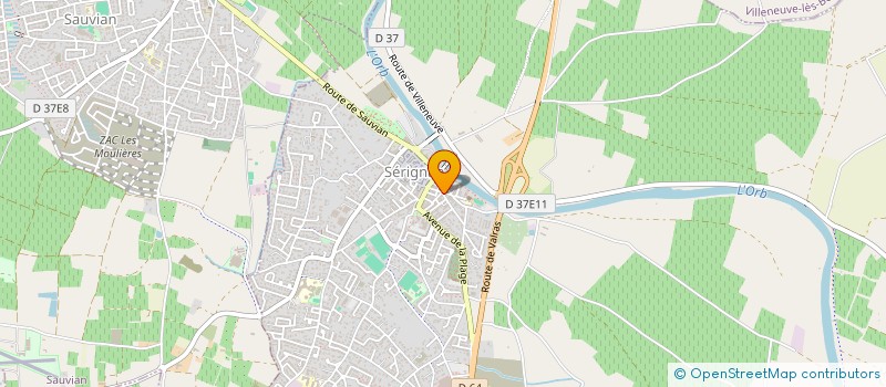 localisation de l'entreprise SABDECO  SERIGNAN