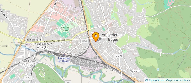 localisation de l'entreprise SABEAUX  AMBERIEU-EN-BUGEY