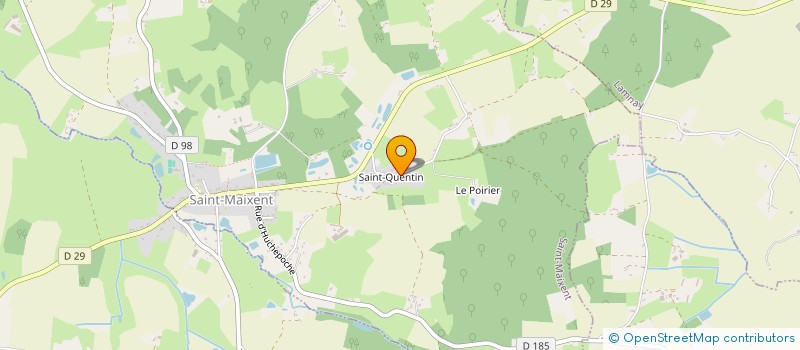 localisation de l'entreprise SABECAL  SAINT-MAIXENT