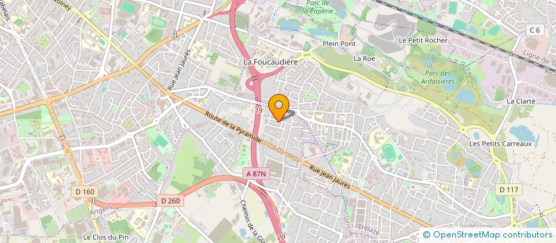 localisation de l'entreprise SABECO à ANGERS