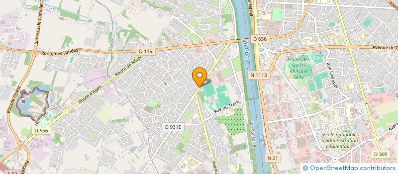 localisation de l'entreprise SABELA  LE PASSAGE