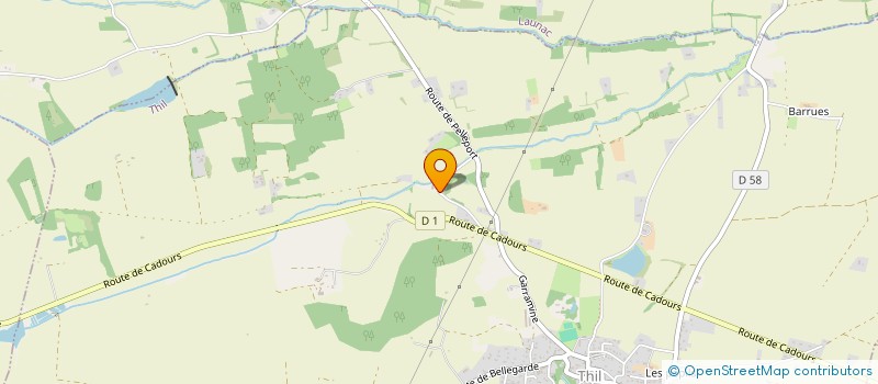 localisation de l'entreprise SABELA  THIL