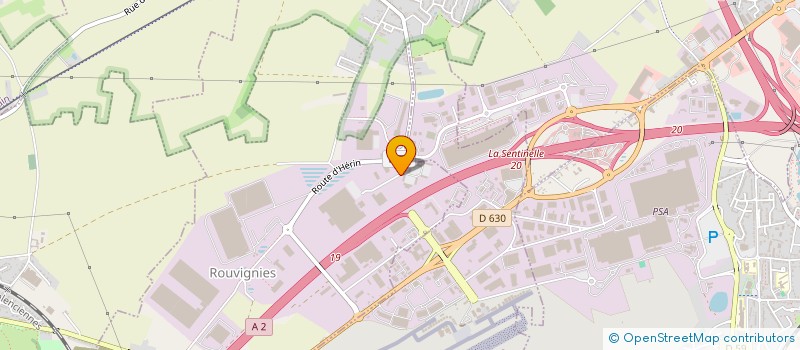localisation de l'entreprise SABELEC à ROUVIGNIES