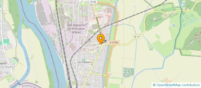 localisation de l'entreprise SABELU à ARLES