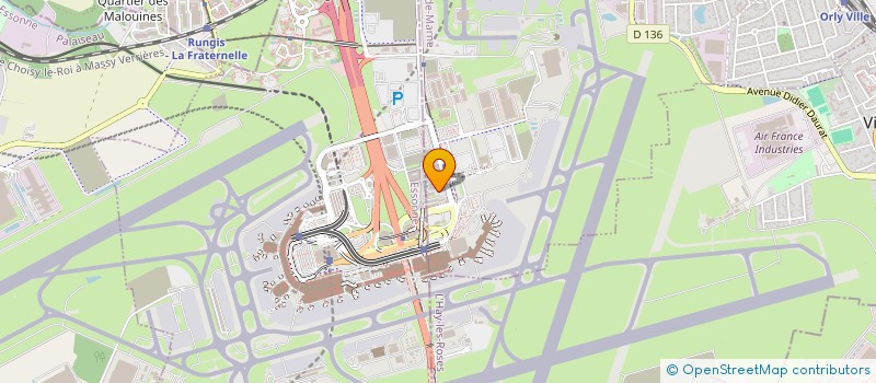 localisation de l'entreprise SABENA TECHNICS LINE  ORLY