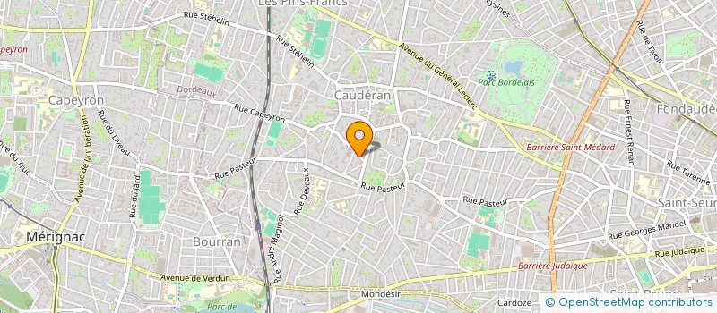 localisation de l'entreprise SABER à BORDEAUX