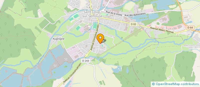 localisation de l'entreprise SABER  SAINT-LOUP-SUR-SEMOUSE