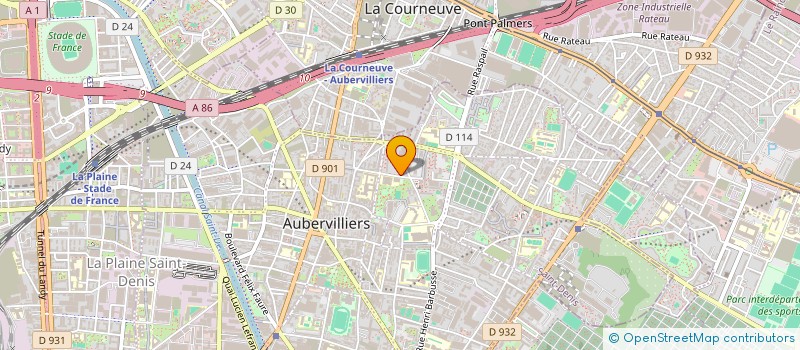 localisation de l'entreprise SABER  AUBERVILLIERS