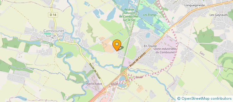 localisation de l'entreprise SABER  CAMBOUNET-SUR-LE-SOR