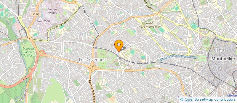localisation de l'entreprise SABER COIFFURE à MONTPELLIER