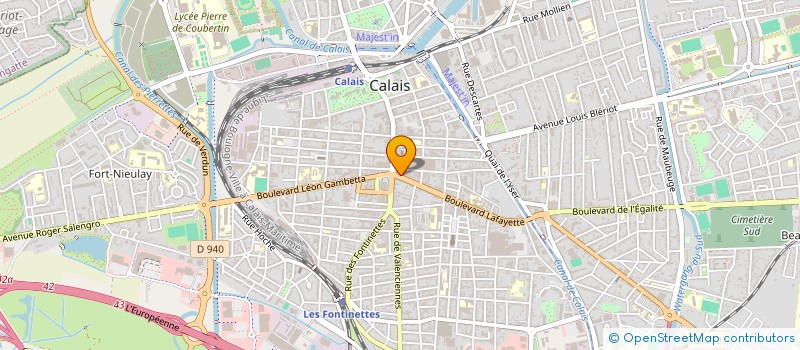 localisation de l'entreprise SABEREN VOYAGES  CALAIS